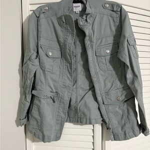 Kensie Light Sage Green Utility Jacket